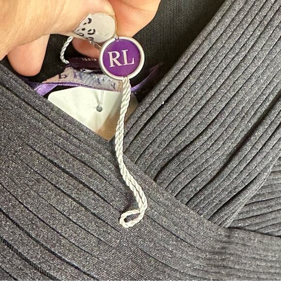 Ralph Lauren Purple Label Luxury Black Cocktail Dress - Picture 6 of 14